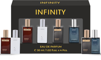 INFINITY Calm, Curv, Dark Side & Musk Noir EDP gift for him / brother Eau de Parfum  -  120 ml(For Men & Women)