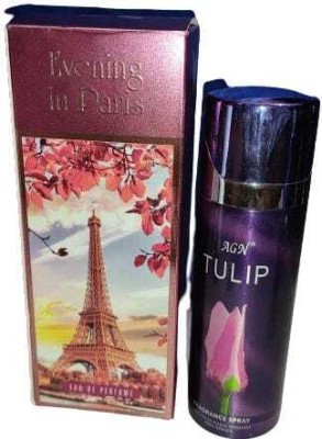 PasCom OMSR Evening in Paris Red & AGN Tulip Eau de Parfum  -  300 ml(For Men & Women)