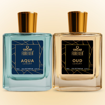 OSCAR Forever Luxury Combo of Aqua & Oud Long Lasting Fragrance (100ml Each) Eau de Parfum  -  200 ml(For Men & Women)