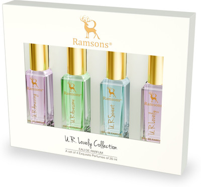 RAMSONS U. R. Lovely Exquisite Perfume Giftset Pack of 4 (20ml x 4) Eau de Parfum  -  80 ml(For Women)