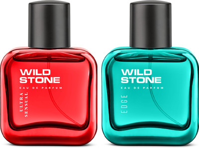 Wild Stone Edge & Ultra Sensual Long Lasting Perfume for Men | 100ml each, Pack of 2 | Eau de Parfum  -  200 ml(For Men)
