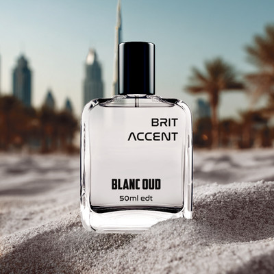 BRIT ACCENT |Blanc Oud|Premium Fragrance,Long-lasting|Musk&Oud Blend with Orange,Vanilla| Eau de Toilette - 50 ml(For Men & Women)
