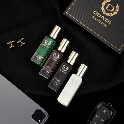 DENVER Hamilton EDP- SRK's Favorite Luxury Gift Pack- 20ml x 4 Set Eau de Parfum  -  80 ml(For Men)