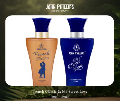 John Phillips French Classic & My Sweet Love | Eau De French Perfume Combo Gift Set For Women Pack of 2 Eau de Parfum  -  120 ml(For Men)