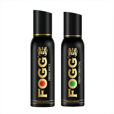 FOGG Black Series Fresh Oriental & Fresh Spicy Perfume 240ml (Pack of 2) Perfume  -  240 ml(For Men & Women)