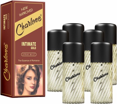Charlene Spray Mist Intimate Gold 6pcs (30ml each) Perfume  -  180 ml(For Men & Women)