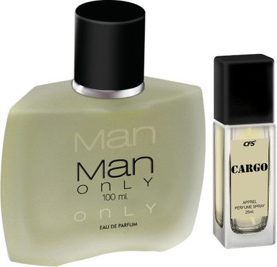 CFS Man Only Black 100ml Eau De Parfum & Cargo Khakhi 25ml Long Lasting Perfume Perfume  -  125 ml(For Men & Women)