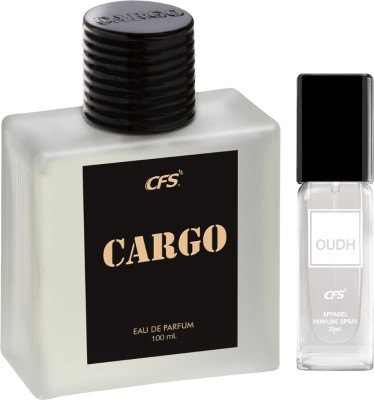 CFS Cargo Black 100ml Eau De Parfum & Oudh White 25ml Long lasting Perfume Eau de Parfum  -  125 ml(For Men & Women)