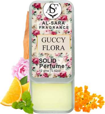 AL SARA FRAGRANCE Guccy Flora Solid Perfume | Long-Lasting 12g Non-Greasy Solid Perfume Eau de Cologne  -  12 ml(For Men & Women)