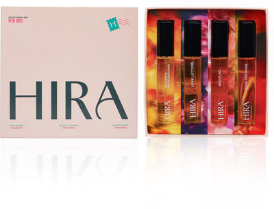 HIRA Discovery Set 4 Luxury Perfumes|LoveLetters|WineTasting|SummerAfternoons|RedFlag Eau de Parfum - 40 ml(For Women)