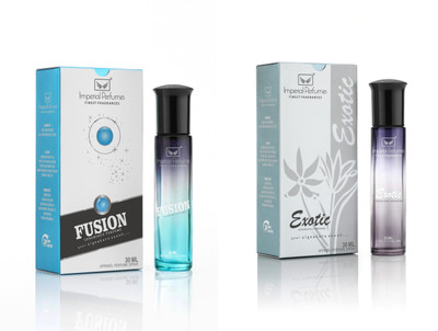 imperial perfumes Fusion 30 ML and Exotic 30 ML Combo - Pack Of Two Perfume  -  60 ml(For Men & Women)