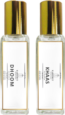 faborit Combo Pack ( Dhoom & Khaas) Perfume(Pack of 2, 20ML Each) Eau de Parfum  -  40 ml(For Men & Women)