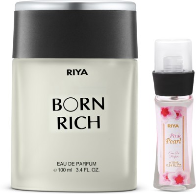 RIYA BORN RICH For Men Eau De Parfume 100 ML With 10 ML Pink Pearl Eau de Parfume Eau de Parfum  -  110 ml(For Men & Women)