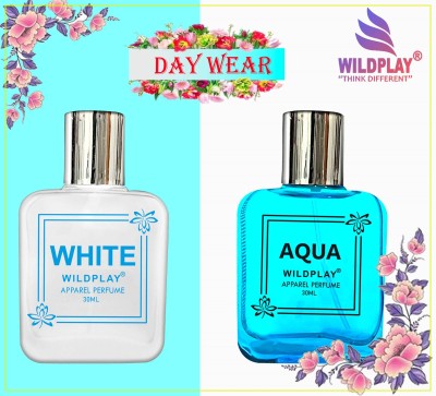 Wildplay White & Black Combo 2 Eau de Parfum  -  60 ml(For Men & Women)