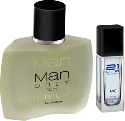CFS Man Only Black 100ml Eau De Parfum & Ice Water 25ml Long Lasting Perfume Perfume  -  125 ml(For Men & Women)