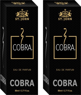 ST-JOHN Cobra (80 ml) Perfume (Pack of 2) Long Lasting Eau de Parfum Eau de Parfum  -  160 ml(For Men & Women)