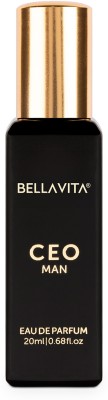 Bella vita organic CEO MAN Eau De Parfum For Men, Long Lasting Notes of Tonka, Agarwood & Ambergris Eau de Parfum  -  20 ml(For Men)