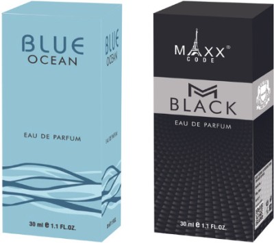 maxxcode Perfume Blue Ocean & M-black Combo (Pack of 2) Eau de Parfum  -  60 ml(For Men & Women)