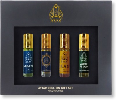 Ayaz Premium Long-Lasting Fresh Scent Personal Use Fragrance | Gift Pack - Set Of 4 Eau de Toilette  -  24 ml(For Men & Women)