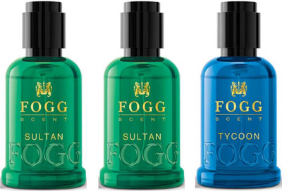 FOGG 2pc Sultan & 1pc Tycoon 30ml Scent perfume Set of 3 Eau de Parfum  -  90 ml(For Men & Women)