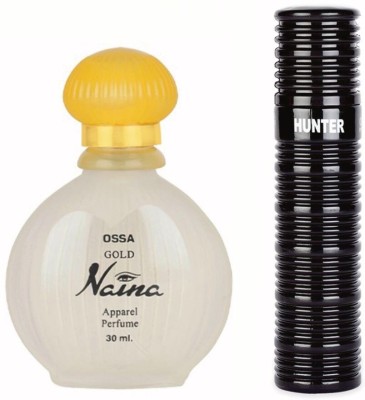 OSSA Hunter EDP 100ml And Gold Naina EDP 30ml (Pack of 2) Long Lasting Fragrance Eau de Parfum  -  130 ml(For Men & Women)