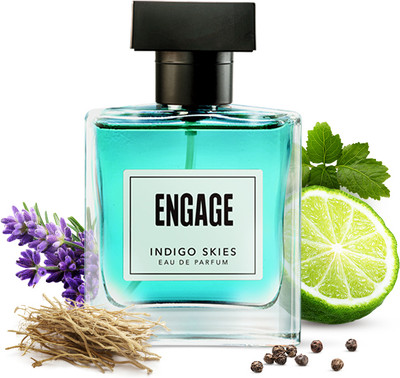 Engage Indigo Skies Perfume,Long Lasting,Fresh and Earthy,For Everyday Use,Tester Free Eau de Parfum  -  100 ml(For Men)