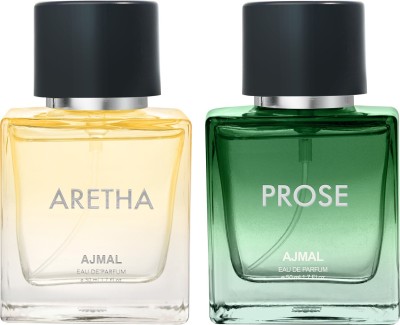 Ajmal ARETHA EDP 50 ML for Women and PROSE EDP 50 ML for Men For Unisex Perfume  -  100 ml(For Men & Women)