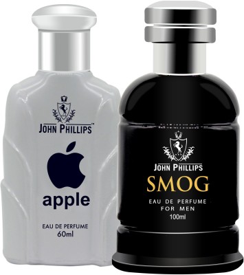 John Phillips APPLE & SMOG | Long Lasting | Combo Eau de Parfum  -  160 ml(For Men & Women)