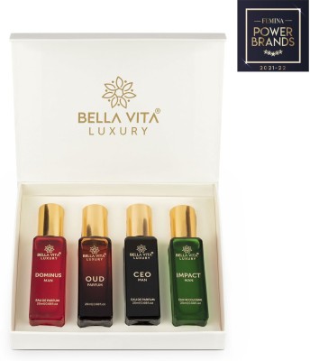 Bella vita organic Mens Perfume Gift Set 4x20 ml Perfumes Luxury Scent with Long Lasting Fragrance Perfume  -  80 ml(For Men)