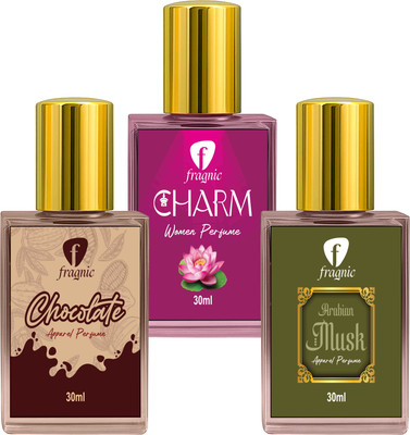 Fragnic Chocolate Charm & Arabian Musk Luxury 30ml Each Spray Perfume  -  30 ml(For Men & Women)