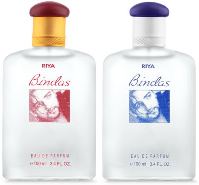 RIYA Bindas (Red & Blue), Unique blends of Lavender & Aromatic Eau de Parfum  -  200 ml(For Men)