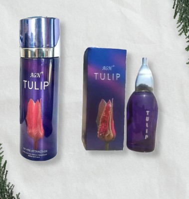 AGN Tulip spray perfume 40ml & deo 200ml pack of 2 Eau de Parfum  -  240 ml(For Men & Women)