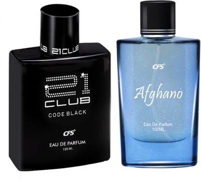 CFS Code Black & Afghano EDP Long Lasting Luxury Perfume Eau de Parfum  -  200 ml(For Men & Women)