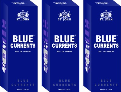 ST-JOHN Cobra Blue Current 50ml Pack of 3 Body Perfume Spray Gift Pack Eau de Parfum  -  150 ml(For Men & Women)