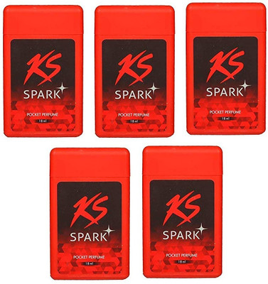 Kamasutra Spark Pocket Perfume, Pack of 5, 18 ml Each Perfume  -  90 ml(For Men)