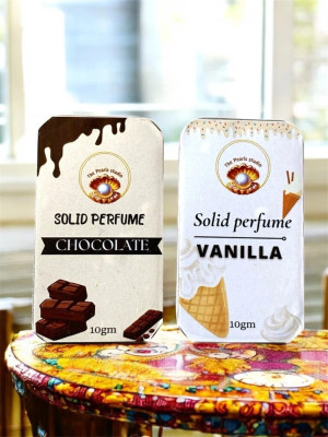 Thepearlsstudio CHOCLATE &VANILLA Solid Perfume Pack of 2 Travel-Friendly, Long-Lasting(2x10ml) Eau de Cologne  -  20 ml(For Men & Women)