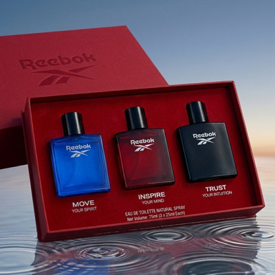 REEBOK EDT Trio Gift Set | Move + Inspire + Trust EDT Perfume for Men 3x25ml Eau de Toilette - 75 ml(For Men)