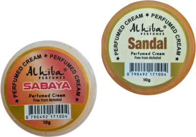 Al Hiba Perfumed Cream SABAYA & SANDAL | 10gm | Pack of 2 Perfume  -  20 ml(For Men & Women)