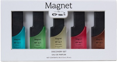 OSSA Magnet Discovery Set 5x15ml Unisex Perfumes With Premium Long Lasting Fragrances Eau de Parfum  -  75 ml(For Men & Women)