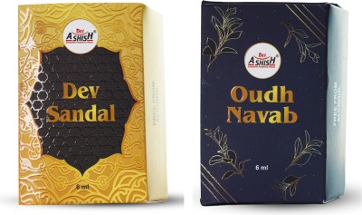 DEVASHISH Dev Sandal and Oudh Navab 6ml Each (Pack of 2) Perfume  -  12 ml(For Men & Women)