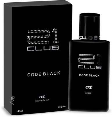 CFS 21 Club Code Black 40ml EDP Long Lasting Unisex Perfume Eau de Parfum  -  40 ml(For Men & Women)