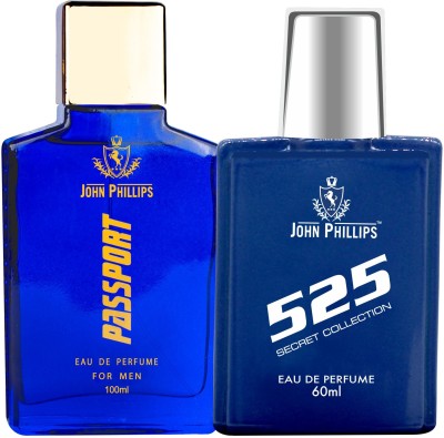 John Phillips Passport & 525 | Daily Casual & Party Wear | Eau De Perfume | For Men Eau de Parfum  -  160 ml(For Men)