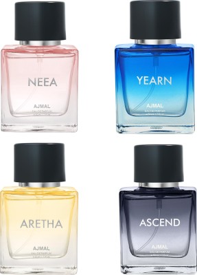 Ajmal ASCEND & NEEA & ARETHA &YEARN EDP 50 ML For Unisex Perfume  -  200 ml(For Men & Women)