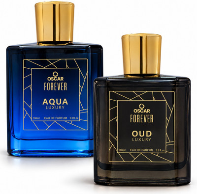 OSCAR Forever Luxury Aqua & Oud Premium Perfume Combo, Strong & Long Lasting Fragrance Eau de Parfum - 200 ml(For Men & Women)