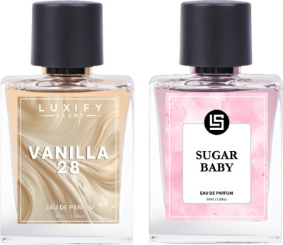 Luxify Scent Vanilla 28 & Sugar Baby Perfume | Long-Lasting | Luxury Gift Pack | Eau de Parfum  -  100 ml(For Men & Women)