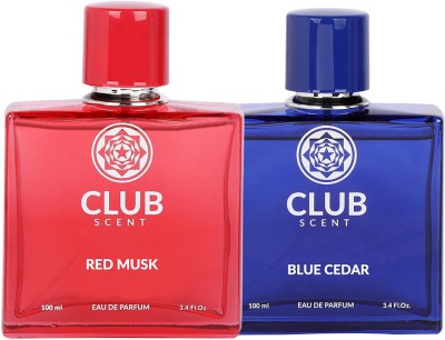 Lyla Blanc Premium Club Red Musk & Blue Cedar 100ml EDP Eau de Parfum  -  200 ml(For Men & Women)