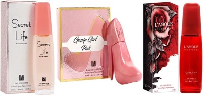 BN PARFUMS Secret Life, Gossip Girl, L'amour AQD Giftset Eau de Parfum  -  90 ml(For Women)