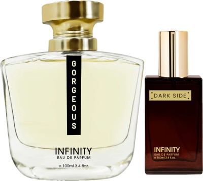 INFINITY Gorgeous 100ml & Dark Side 25ml Long Lasting Perfume Eau de Parfum  -  125 ml(For Men & Women)