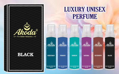 akoda Luxury Perfume For Mens And Womens Combo Set Pack Of 6 Perfume  -  10 ml(For Men & Women)