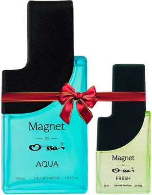 OSSA MAGNET AQUA EDP 100ML & FRESH EDP 30ML Eau de Parfum  -  130 ml(For Men & Women)